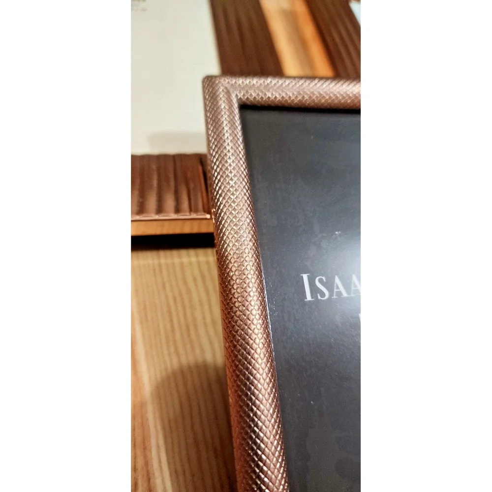 3 Rose gold Picture Photo Frames Natalini made in Italy Isaac Mizrah NY Dwell